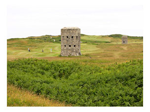 Golfplatz zwischen Martello-Türmen, Guernsey